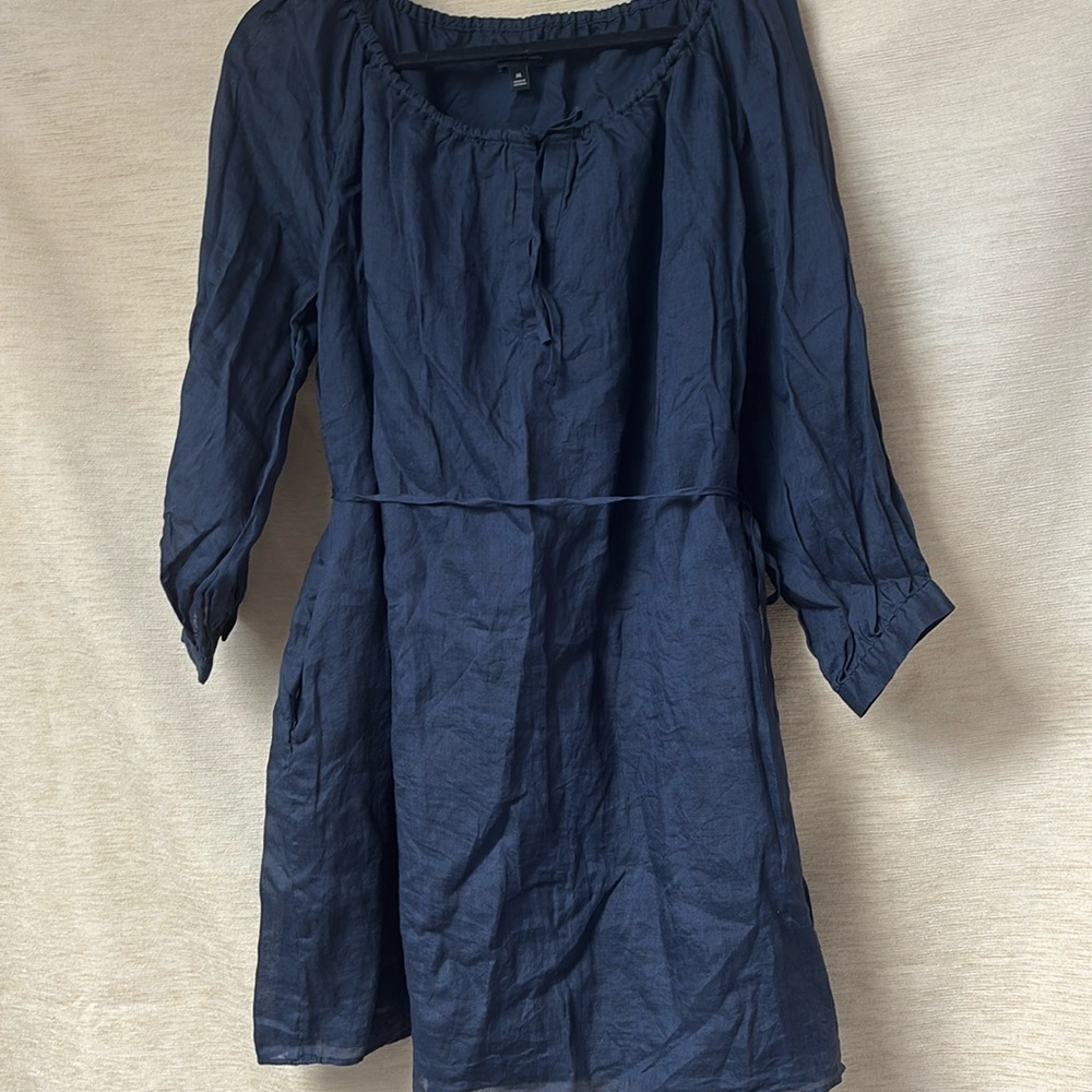 Banana Republic  balloon sleeve dress‎ in  Navy blue Oversize